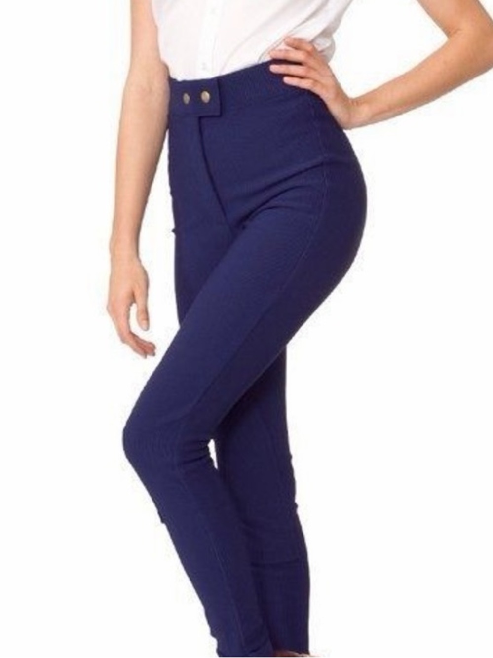 Original American Apparel Riding Pants Hight Waist Navy Ponte Leggings